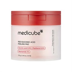 medicube Отшелушивающие пэды с янтарной кислотой Red Succinic Acid Peeling Pad 70шт 10920 - фото 1698