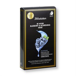 JMSolution Тканевая маска для лица с черникой и питательным эффектом Be Nature Blueberry & Nourishing Mask 11094