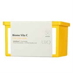 UIQ Набор осветляющих масок с пробиотиками и витамином C Biome Vita C Glow Mask 30шт 10155 - фото 333