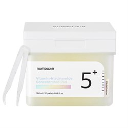 Осветляющие витаминные пэды с ниацинамидом numbuzin No.5 Vitamin-Niacinamide Concentrated Pad 10182 - фото 374