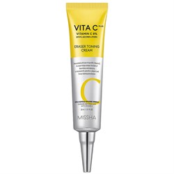 Missha Мягкий осветляющий крем с 8% витамина C Vita C Plus Eraser Toning Cream 30ml 10217 - фото 419