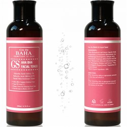 Cos de Baha Тоник-эксфолиант с кислотами для проблемной кожи AHA/BHA GS Toner 200ml 10263 - фото 500