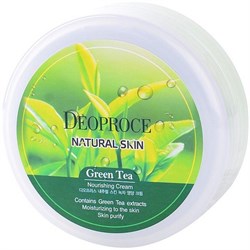 Deoproce Крем для лица и тела с экстрактом зеленого чая Natural Skin Green Tea Nourishing Cream 100ml 10315 - фото 585