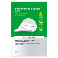 Anua Игольчатые точечные патчи с кислотами Triple Acid Spot Care Microdart Patch 12шт 11342