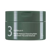Очищающий бальзам с углём numbuzin No.3 Pore & Makeup Cleansing Balm with Green Tea and Charcoal 10178