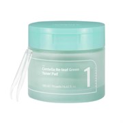Веганские успокаивающие тонер-пэды с центеллой numbuzin No.1 Centella Re-Leaf Green Toner Pad 10181